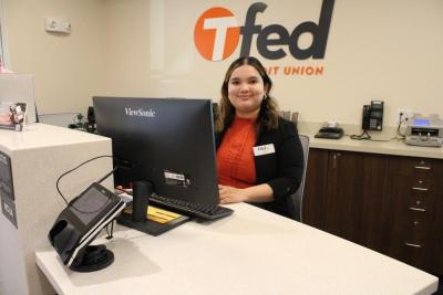 Julia Pedro ready to serve guests.