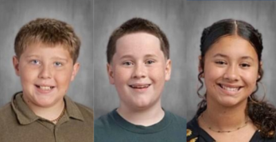 Wyatt DeCosta, Matthew Martin and Helena Roux. Photo source: Wareham Middle School
