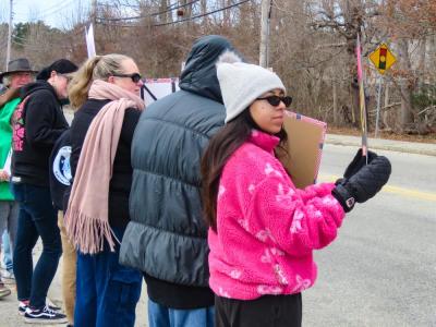 Protestors young and old took to the streets. 
