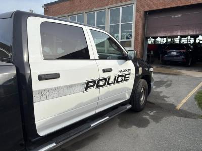 The crackling exterior. Photo source: Wareham Police Department