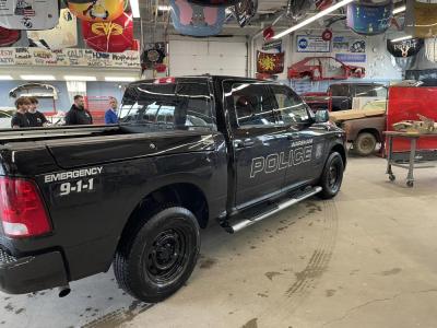 The new vehicle all sleek and shiny. Photo source: Wareham Police Department
