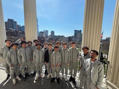 The Wareham High School Vikings won 80-73 against the Georgetown Middle/High School Royals Saturday, March 14.