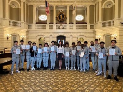 Dooner commented that the boys were very tall - as a tall person herself. 