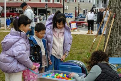 Eggs are given back for next years hunt.