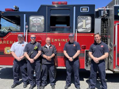 Mark Rogers, third from left, and his crew. Photos by Brandy Muz