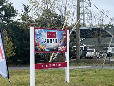 The new sign. 