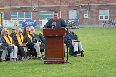 Scott Palladino talks about the student accomplishments. 