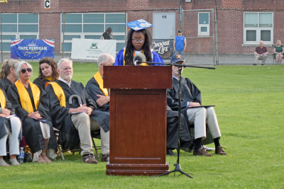 Trinity DiSola introduced the principal. 
