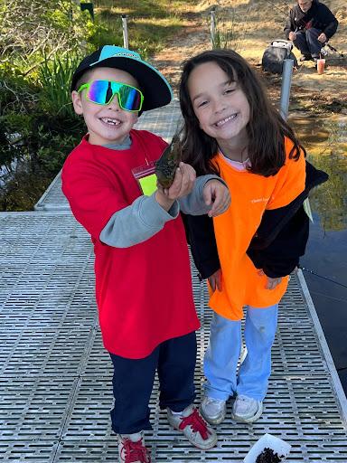 Owen Murphy and Lilly Alexander having a reel-ly good time.