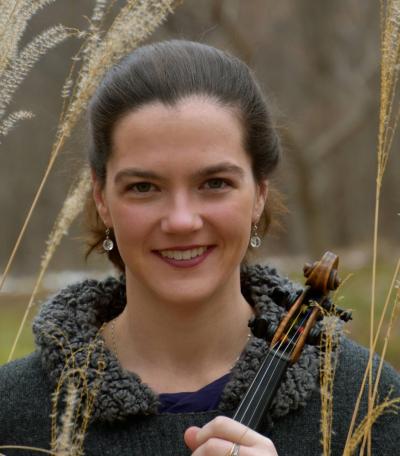 Along with performing in area symphonies, EmmaLee Holmes-Hicks also teaches violin at her violin studio and at UMass Dartmouth. Photo source: Ariadne Daskalakis