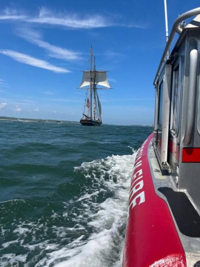 The view from the Wareham Fire Department boat. Source: Wareham Fire Department