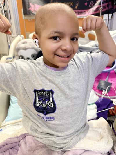 Mia rocks her Wareham Police Department Mia Strong Shirt. Mia wants to be a police officer one day, and Wareham police officers are wearing Mia Strong pins to show solidarity and as “a symbol of strength,” according to previous Wareham Week reporting. Photo source: Briana Lunetta