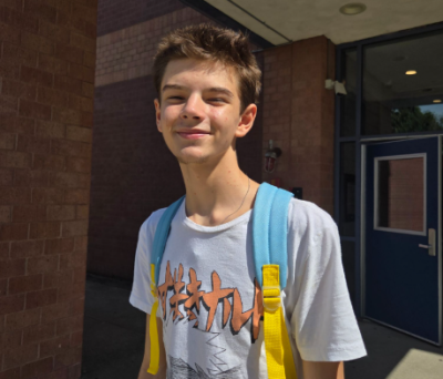 Senior Joseph Medeiros said he's looking forward to having the most fun he can this year. "I love school. School's amazing," he said. Photo by Tanvi Kulkarni