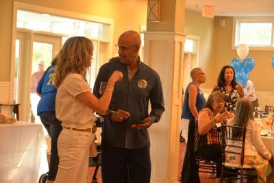 Alan Gomes and Cindy Gibson, who came from California for the reunion.