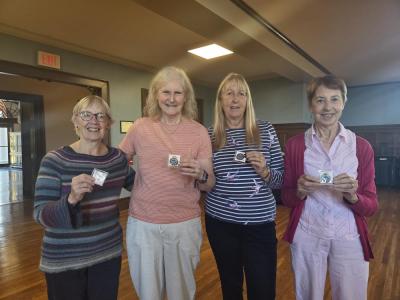 The visitors from Wareham, England. From left: Jennie Sharp, Caroline Riddle, Angela Nock and Judith Holmes. Not pictures is Jennie's husband, John. Photos by Tanvi Kulkarni