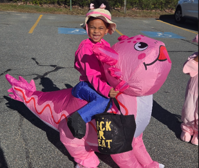 Mercedes Gumbs, a first grader at Wareham Elementary School.