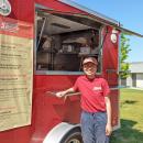 Sola Lee stands outside her dumpling truck. Photos by: Alexandra Weliever