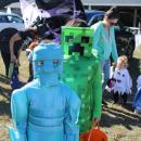Jackson S and Adam M show off Minecraft fits.