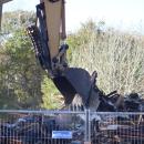 The project began in the early hours of Friday, Oct. 24. Photo by Brandy Muz