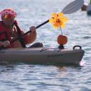 Some kayaks dressed up for the event too.