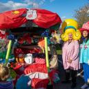 Cindy Shef, left, and Melinda borque with their Whoville trunk. none