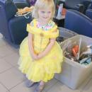 A real life princess, Juniper Estes chose to be Belle.