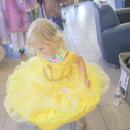 Juniper Estes gives her new gown a twirl.