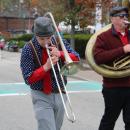 Dressed to the nines in red, white and blue.