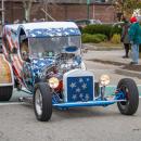Even the cars got into the patriotic spirit.