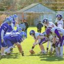 The Vikings get ready for the snap. 