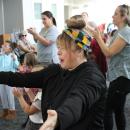 Even the parents joined in on the dancing.