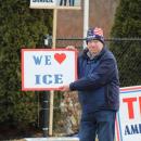 Gerry Cardillo and his support signs. 