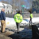 Wareham Water Department on scene accessing the damage. 