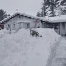 No, this home isn't painted white, that's snow coverage! Photo source: Larry Trahan