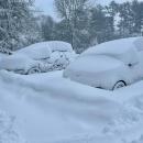 Snow piled high at Melissa Dodson's home. Photo source: Melissa Dodson 