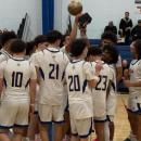 The team celebrates with their trophy. Photos source: Wareham High School