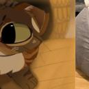 The curious-looking Neveah, drawn by Madison Westgate.