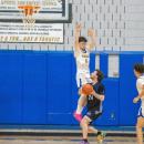 Robbie Orne blocks a shot. 