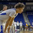 Brayden Cannon eyes the ball.