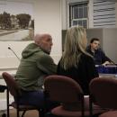 Owners of Pour Farm Tavern go in front of the Select Board, Tuesday, March 31. Photo by Brandy Muz