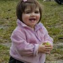 Gianna Greenleaf is all smiles with her find.