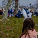 One bunny eared participant readies for the hunt.