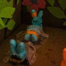 Peeps outlast competitors in the Survivor themed diorama.