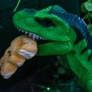 A dino-mite diorama of a T-Rex eating Peeps.