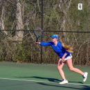 Malia O'Connor reaches for an incoming ball. 
