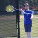 Landon Stewart serving up a shot.