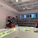 The inside of the shop.