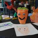 This carrot-like creature was brought to life in sculpture form.