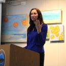 Senator Kelley Dooner shows to not judge a book by its cover when thinking about what libraries do.