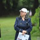 Wareham Historical Society president Angela Dunham speaks about the history of Centre Cemetery. 